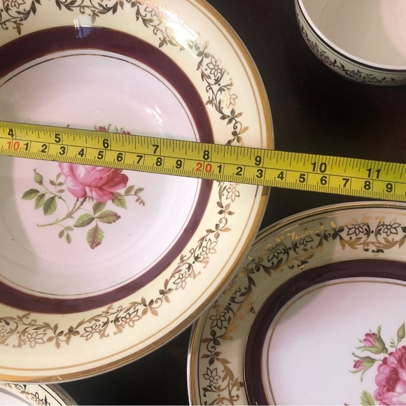 Antique Dish Set. 6 Pieces. Gold Trim. Sydney British Anchor. England - Picture 3 of 8